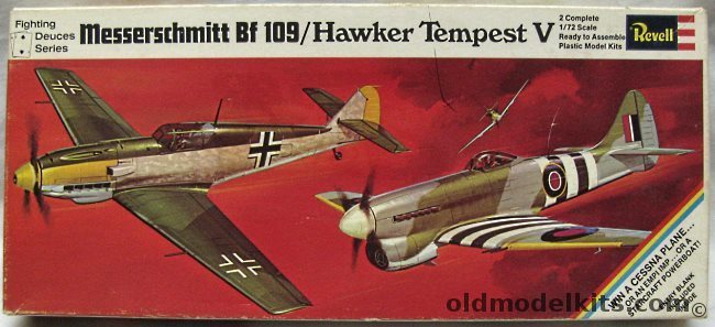 Revell 1/72 Bf-109 and Hawker Tempest V Fighting Deuces Series, H223-100 plastic model kit